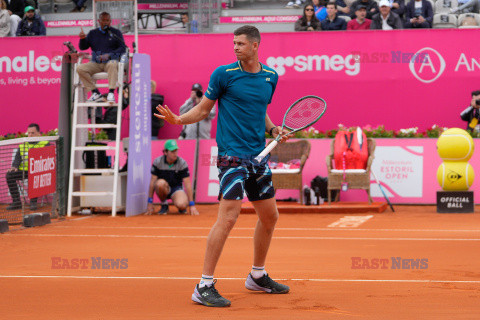 Hubert Hurkacz w turnieju w Estoril