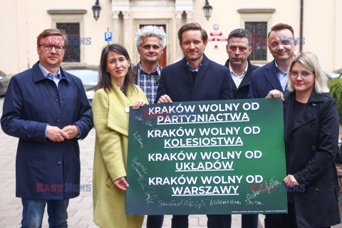 Konferencja Łukasza Gibały w Krakowie