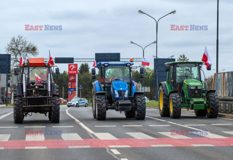 Protest rolników w Łodzi