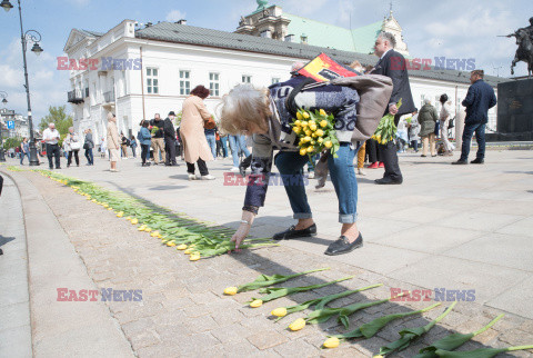 Tulipany dla Marii Kaczynskiej