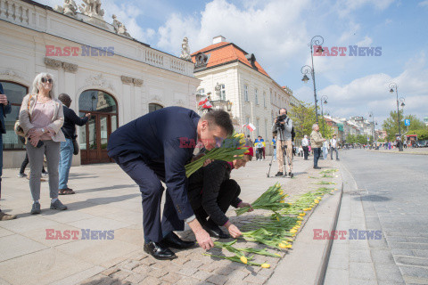 Tulipany dla Marii Kaczynskiej