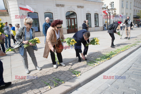 Tulipany dla Marii Kaczynskiej