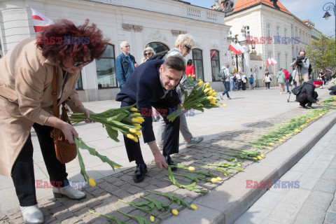 Tulipany dla Marii Kaczynskiej