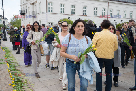 Tulipany dla Marii Kaczynskiej