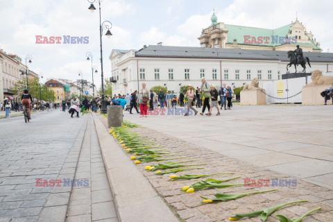 Tulipany dla Marii Kaczynskiej