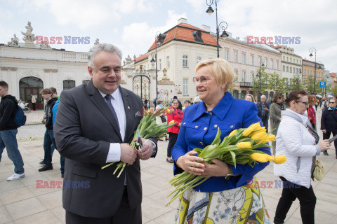 Tulipany dla Marii Kaczynskiej