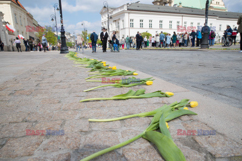 Tulipany dla Marii Kaczynskiej