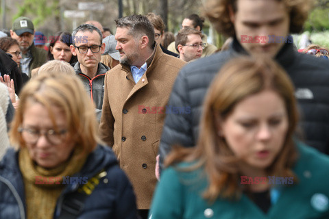 Wspólny spacer kandydatów na prezydenta Gdyni