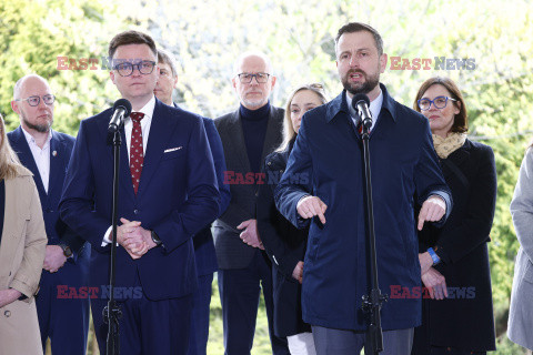 Konferencja prasowa liderów Trzeciej Drogi