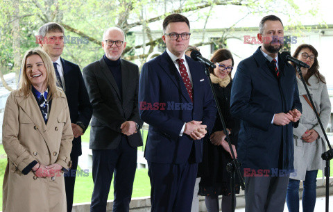 Konferencja prasowa liderów Trzeciej Drogi