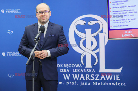 Briefing prasowy prezesa Okręgowej Rady Lekarskiej w Warszawie