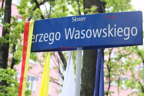 Uroczystość nadania skwerowi imienia Jerzego Wasowskiego