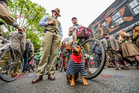 Rowerowy Tweed Run w Londynie