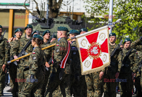 Przysięga wojskowa w 9 Olsztyńskim Batalionie Dowodzenia