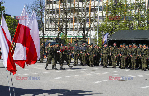 Przysięga wojskowa w 9 Olsztyńskim Batalionie Dowodzenia