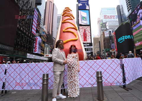 Wielki hot dog na Times Square