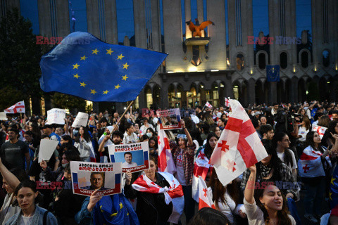 Protesty w Tbilisi