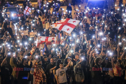 Protesty w Tbilisi