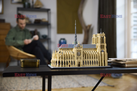 Katedra Notre-Dame i Mona Lisa z klocków LEGO