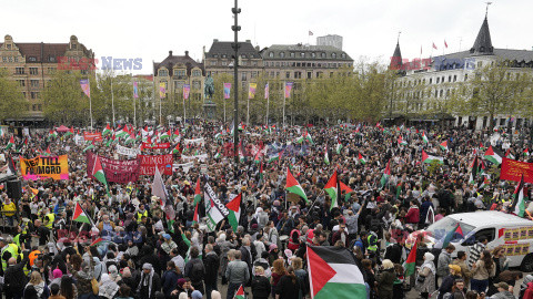 Protesty w Malmo  przeciwko udziałowi Izraela w konkursie Eurowizji