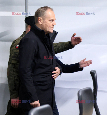 Premier Tusk przy granicy z Białorusią