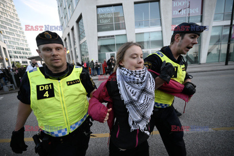 Protesty w Malmo  przeciwko udziałowi Izraela w konkursie Eurowizji