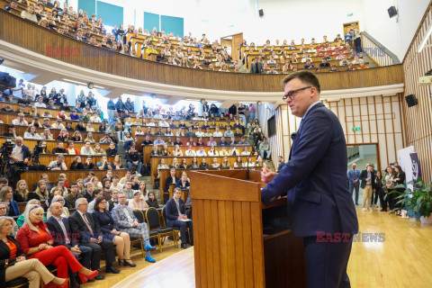 Wykład marszałka Szymona Hołowni na SGH