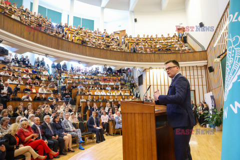 Wykład marszałka Szymona Hołowni na SGH