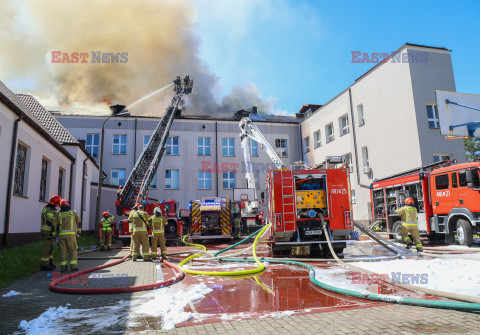 Pożar liceum w Grodzisku Mazowieckim