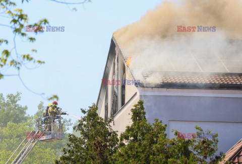 Pożar liceum w Grodzisku Mazowieckim