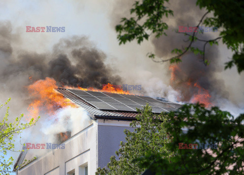 Pożar liceum w Grodzisku Mazowieckim