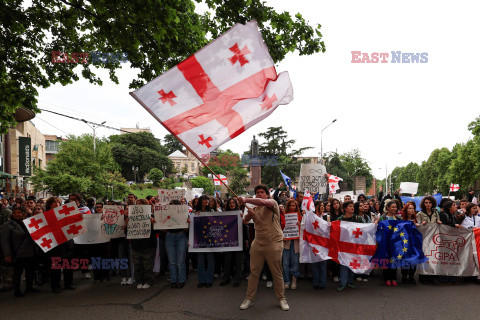 Protesty w Tbilisi