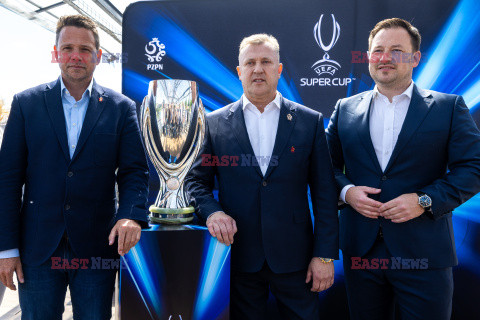 UEFA Super Cup 2024 Warsaw - konferencja prasowa