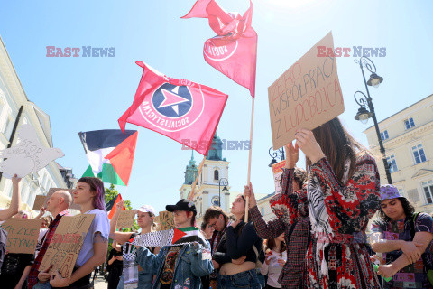 Propalestyński protest przed UW