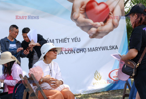 Pomoc dla poszkodowanych w pożarze CH Marywilska