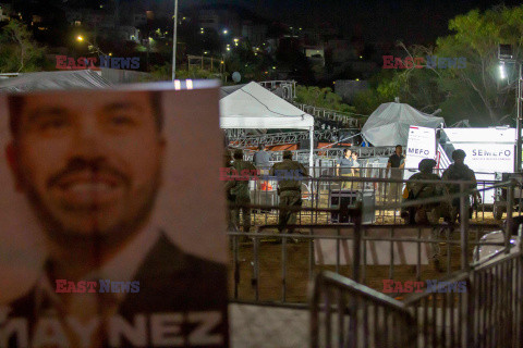 Zawaliła się scena na wiecu kandydata na prezydenta Meksyku