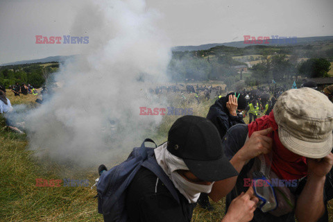 Protest przeciwko projektowi autostrady A69 we Francji