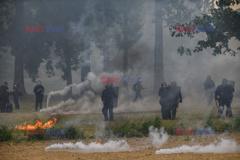 Protest przeciwko projektowi autostrady A69 we Francji