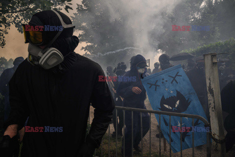 Protest przeciwko projektowi autostrady A69 we Francji