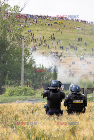 Protest przeciwko projektowi autostrady A69 we Francji