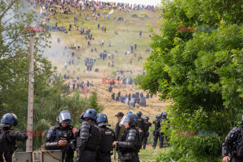 Protest przeciwko projektowi autostrady A69 we Francji