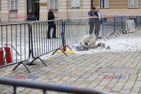 Mężczyzna podpalił się na placu św. Marka w Zagrzebiu