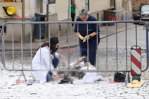 Mężczyzna podpalił się na placu św. Marka w Zagrzebiu