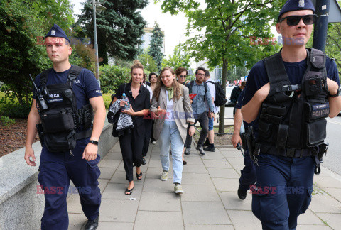 Protest twórców filmowych przed Sejmem ws. tantiem