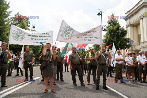 Ogólnopolski protest leśników