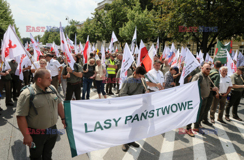 Ogólnopolski protest leśników