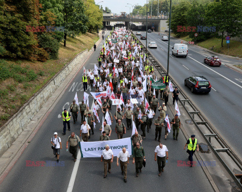 Ogólnopolski protest leśników