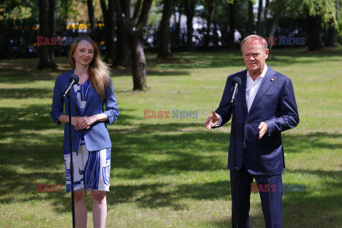 Konferencja premiera i ministry pracy, rodziny i polityki społecznej