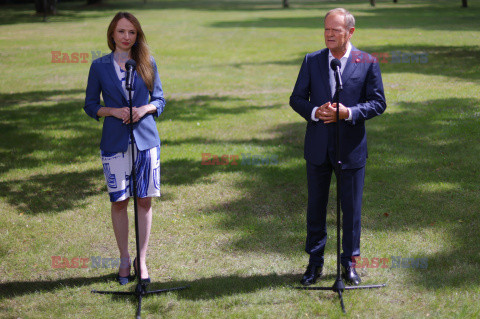 Konferencja premiera i ministry pracy, rodziny i polityki społecznej