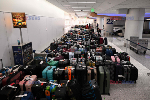 Bagaże linii Delta Airlines czekają na swoich właścicieli